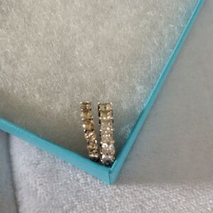 Elegant Cubic Zirconia Hoop Earrings